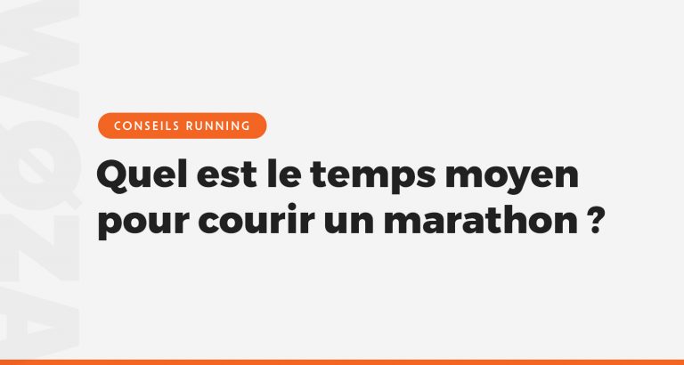 Quel est le temps moyen pour courir un marathon ?