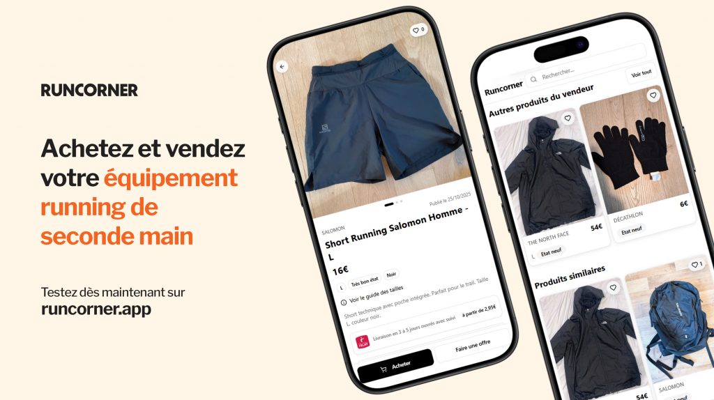 Runcorner la marketplace pour acheter et vendre son équipement running de seconde main